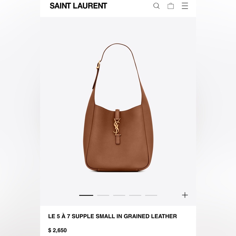 Like new YSL 5 by 7 hobo bag in Fox color.  Only worn a few times.
